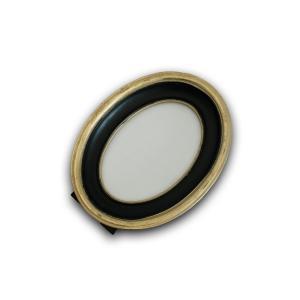 Portafoto ovale  ovale color oro 16cm x 20,7cm x 3cm