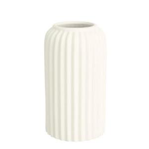 Vaso  porcellana bianco dm 10cm h 16cm