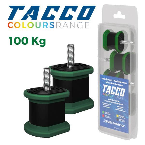 Antivibrante VECAMCO kit 4 pz Tacco 40x40mm per condizionatori fino a 100 kg