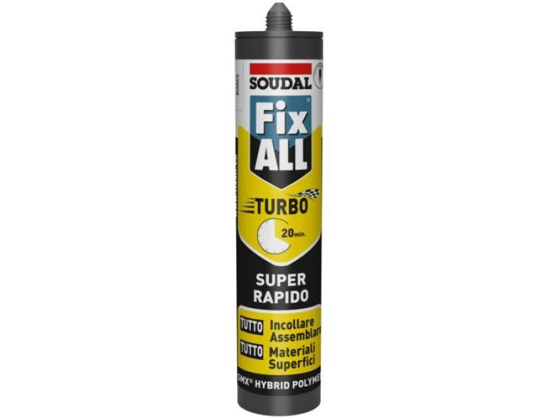 Adesivo sigillante Soudal Fix ALL Turbo bianco 290ml