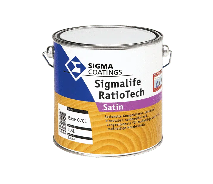 Impregnante finitura satinata per legno Sigma Sigmalife ratiotech 0701 2.5 litri