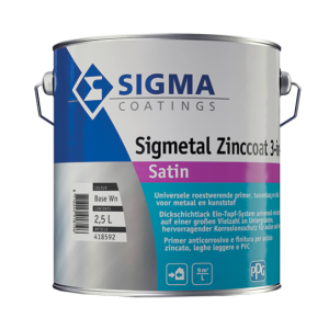 Primer anticorrosivo  sigmetal zinccoat 3 in 1 bianco 2.5 litri