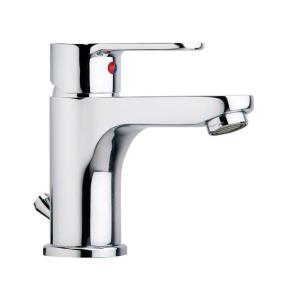 Miscelatore  lavabo con piletta cromato blu075cr