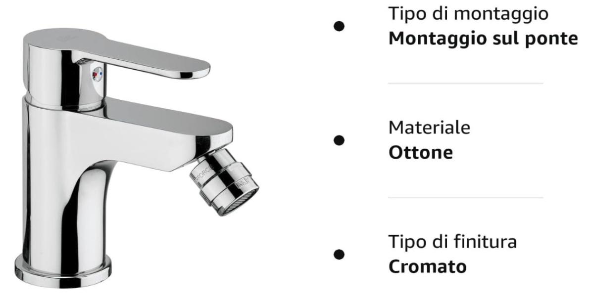 Miscelatore Paffoni bidet con piletta cromato Blu135cr