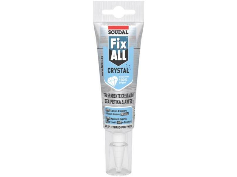 Adesivo sigillante Soudal Fix ALL Crystal trasparente 125ml