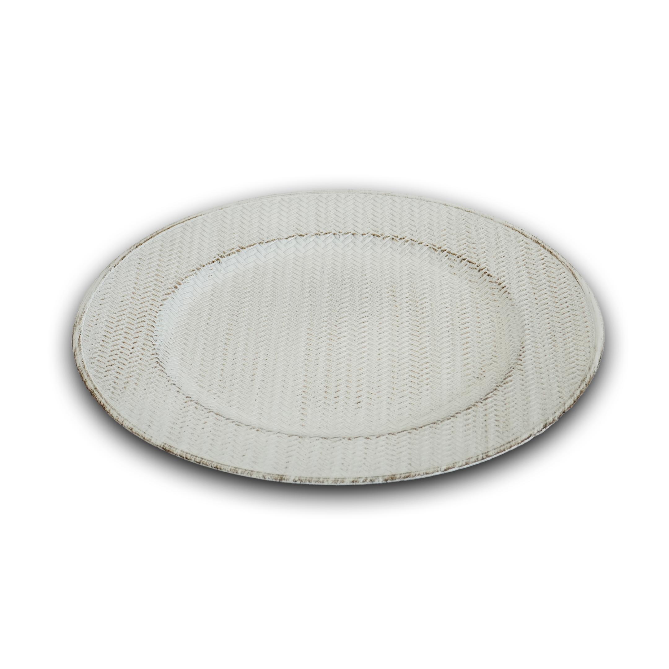 Sottopiatto Arpimex brushato cream in plastica  33cm 