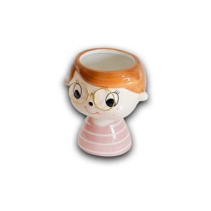 Caspo  ragazza planter in ceramica 11.5cm x 9.5cm x 13cm