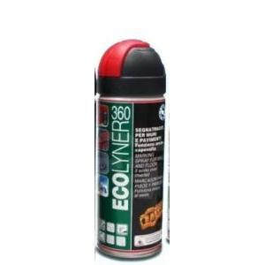 Vernice spray rossa  ecolyner 360° 400ml