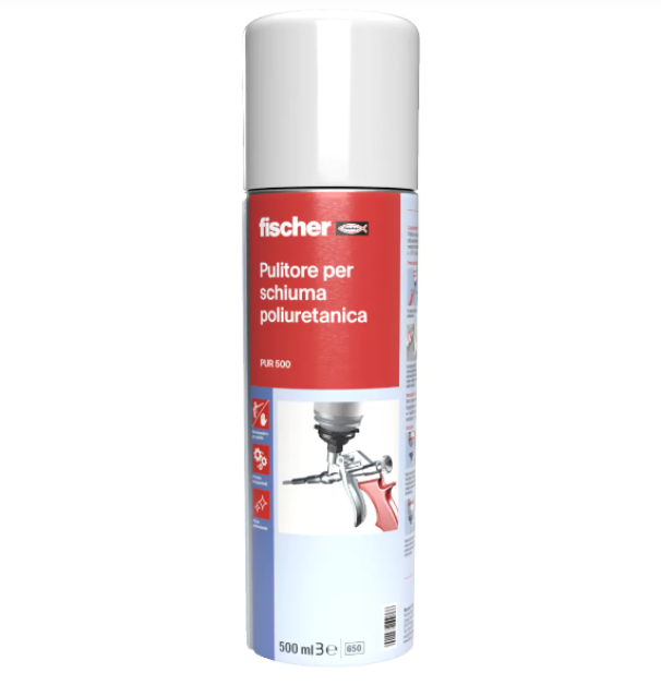 Pulitore Fischer per schiuma poliuretanica PUR 500 art.9286 500ml