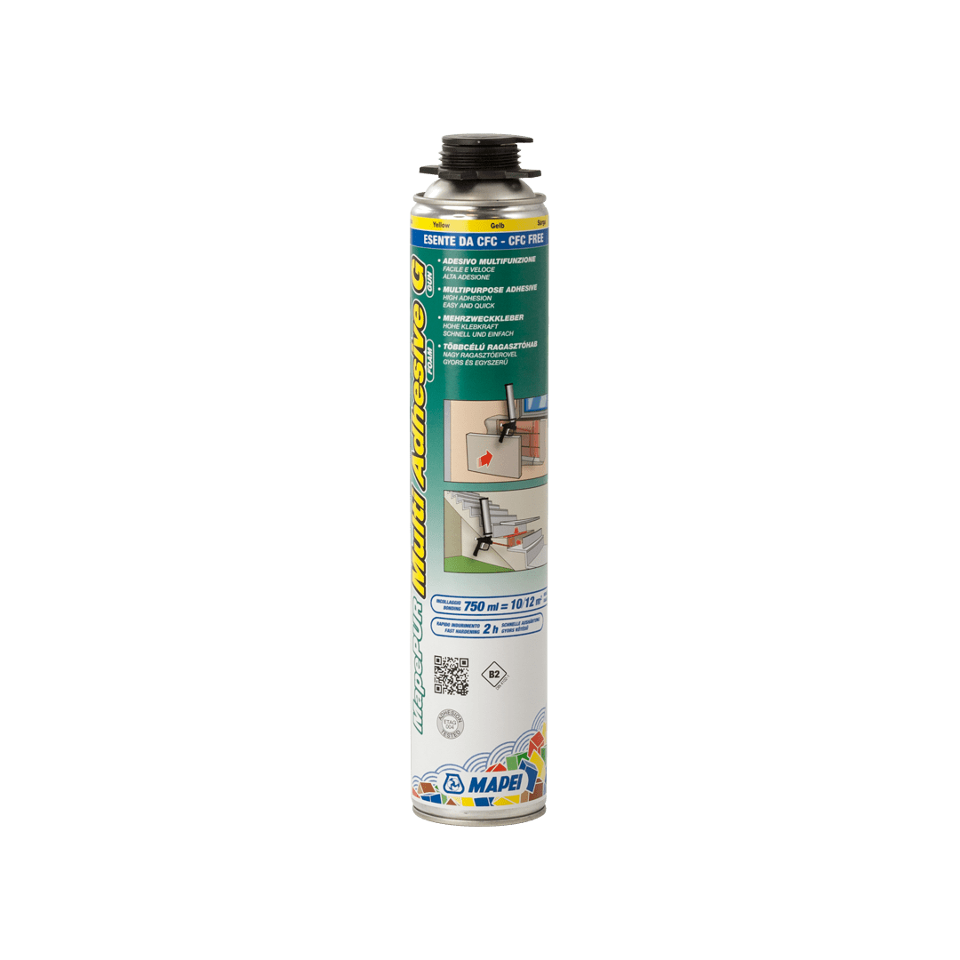 Schiuma poliuretanica Mapepur multi adhesive G per pistola Mapei 750ml