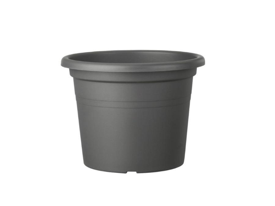 Vaso cilindro farnese plastica Deroma antracite 20cm