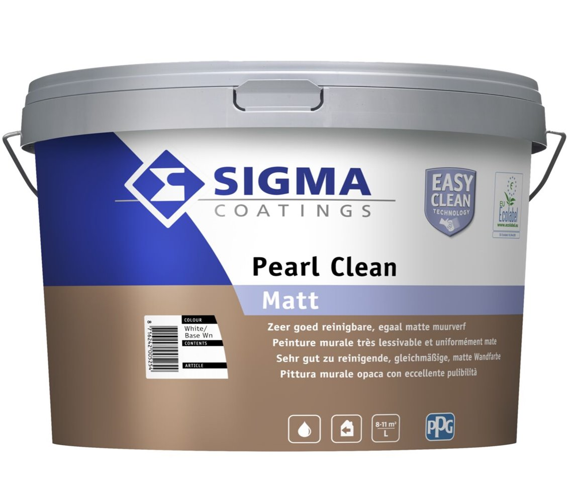 Pittura murale lavabile per interni Sigma Pearl clean wn 2.5 litri